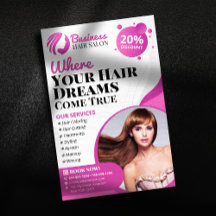 Modern Hair Stylist Makeup Artist Service Salon