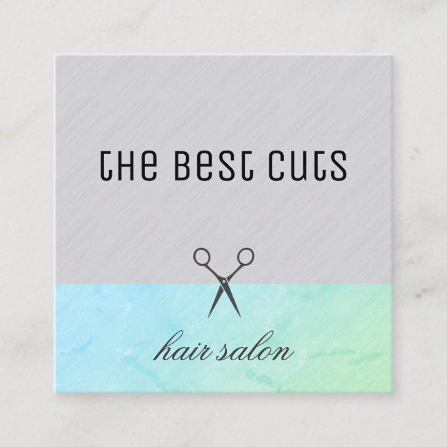 Modern Hair Stylist Möte Tidsbeställning Kort (Framsida)