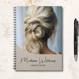 Modern Hair Stylist Salon Anpassningsbar Photo Bei Anteckningsbok