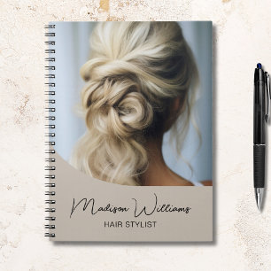 Modern Hair Stylist Salon Anpassningsbar Photo Bei Anteckningsbok
