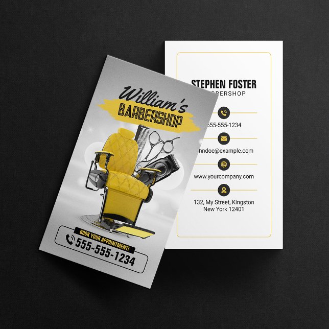 Modern Haircut Hairdresser Haircut Visitkort (Skapare uppladdad)