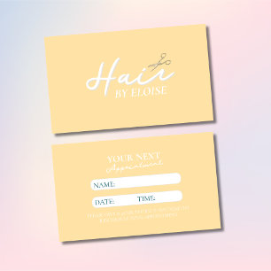 Modern Hairstylist-Professionell med minimalistisk Tidsbeställning Kort