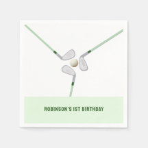 Modern Hål i en golf-födelsedag med en beklädnad