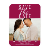 Modern Hallon Save the Date Bröllopsfoto