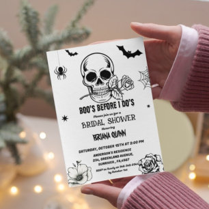 Modern Halloween Boos Befor I Dos Möhippa Inbjudningar
