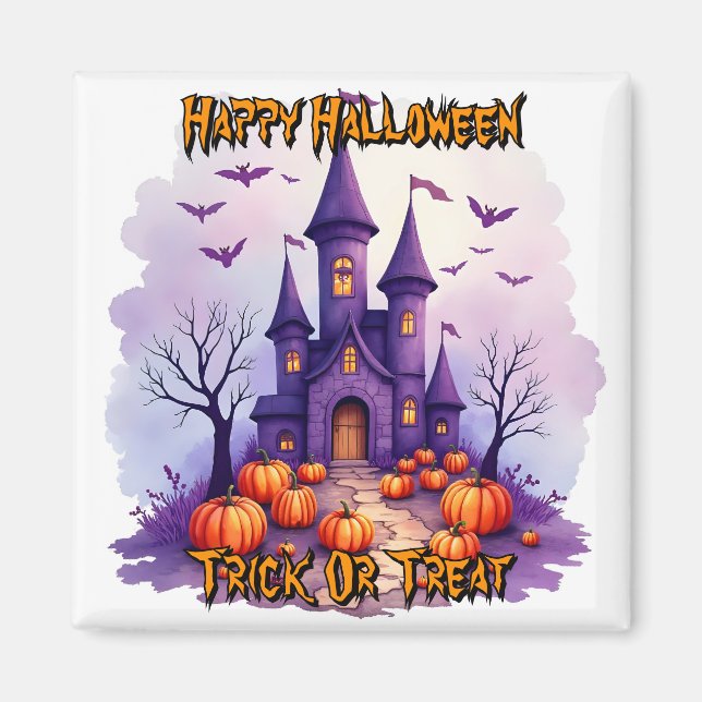 Modern Halloween Kuslig Söt Kollektion Magnet (Framsidan)
