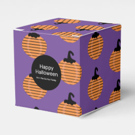 Modern halloween-pumpa trick or treat-godis presentaskar