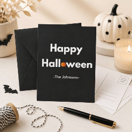 Modern Halloween vykort – Personlig