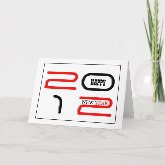 Modern hälsning i år helgkort (Framsida)