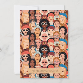 Modern hälsningskort för kvinnor i Internationell Julkort