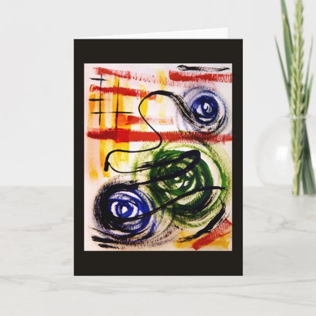 Modern hälsningskort för maskiner kort (Framsida)