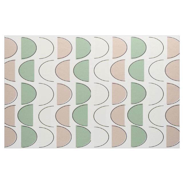 Modern halva Måne-struktur i mitten av århundradet Tyg (Yard)