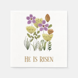 Modern han är uppkommen i Påsk Blommigten Pappersservett