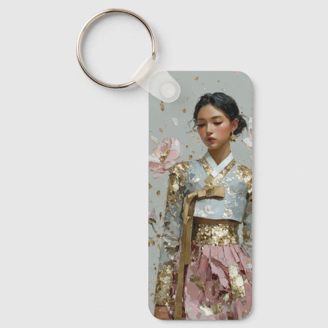 Modern Hanbok Konsttryck Nyckelring (Framsida)