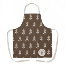 Modern Hand Draw Wheat Mönster Bakery