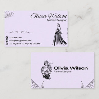 Modern Hand-Drawn Icon Business Card Visitkort