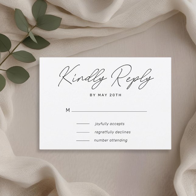 Modern hand Lettering Bröllop OSA (Skapare uppladdad)