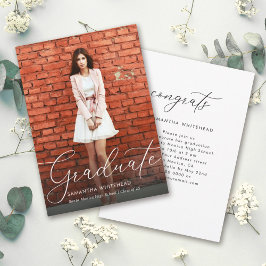 Modern hand-Lettering Photo White Studenten Meddelande