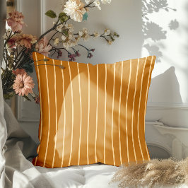 Modern Hand plockade Fall Cream Stripe Kudde