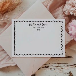 Modern Hand plockade par Stationery Anteckningskort