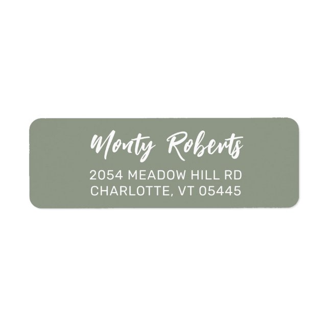 Modern hand Sketched | Adressetikett för Anpassnin Returadress Etikett (Framsidan)
