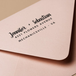 Modern Hand-skript, skript bröllop Självfärgande Stämpel