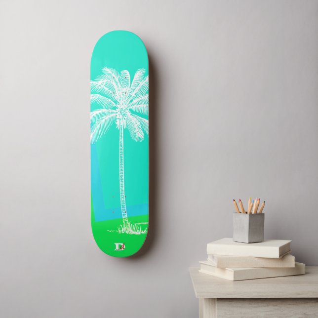 Modern Handflatan Silhouette Dd Brand Skateboard (Väggkonst)