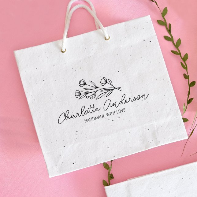 Modern handgjord Anpassningsbar - stora Blommigtar Stämpel (Skapare uppladdad)