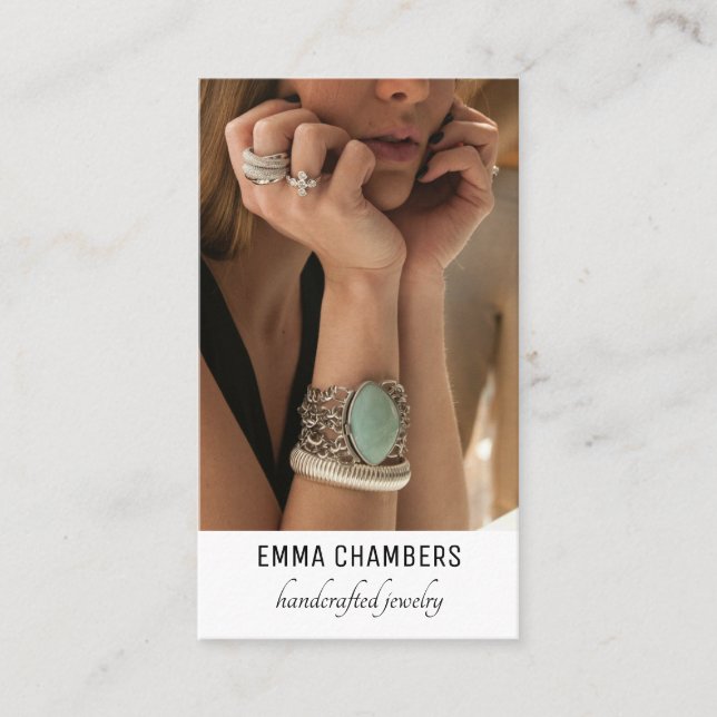 Modern handgjord judisk designer visitkort (Framsida)