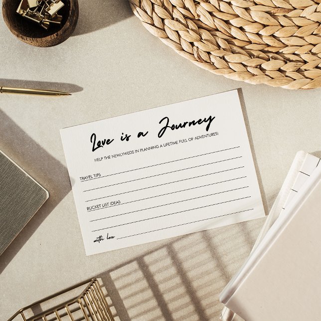 Modern handskrift Kärlek är en Möhippa för resor Rådkort (Skapare uppladdad)