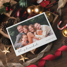Modern Handskriftlig Feliz Navidad Photo