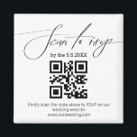 modern handskriftskod osa qr-kod bröllop magnet<br><div class="desc">modern handskriftsmagnet osa qr-kod bröllop magnet</div>