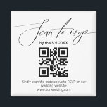 modern handskriftskod osa qr-kod bröllop magnet<br><div class="desc">modern handskriftsmagnet osa qr-kod bröllop magnet</div>