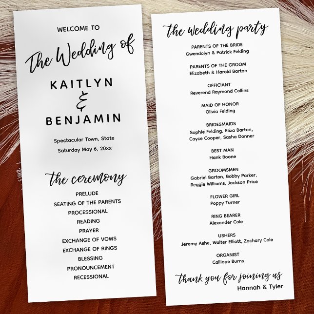 Modern handskriftstyp - enkel vit program (Skapare uppladdad)