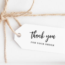 Modern handskript-Tack för din beställning