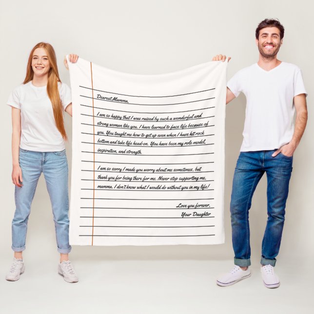 Modern handskriven bärbar Brev-dator Papper för Ma Fleecefilt (På plats)