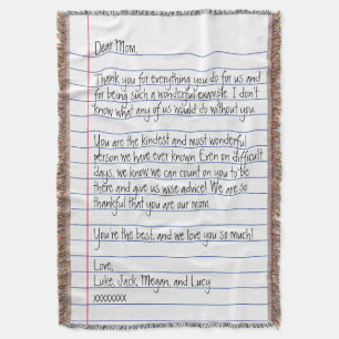 Modern handskriven Brev på länkad Papper för Ma Filt