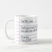 Modern handskriven Brev-Tack-lärare