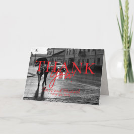 Modern, handskriven Bröllop-foto-Tack Tack Kort