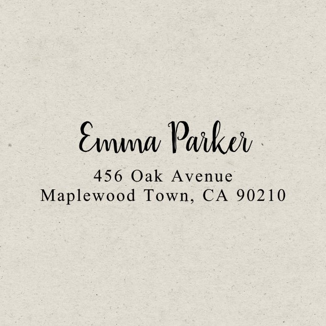 Modern handskriven penselskrift Enkel Självfärgande Stämpel (Skapare uppladdad)