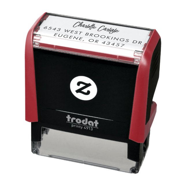 Modern handskriven Returadress Självfärgande Stämpel (Produkt)