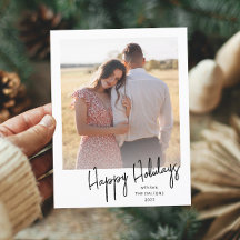 Modern handskriven script foto semester vykort