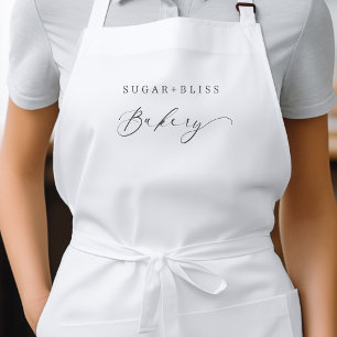 Modern handskriven skript Bakery Business Förkläde