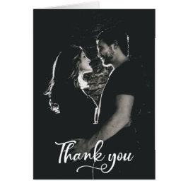 Modern handskriven tack vare ditt kort från Bröllo