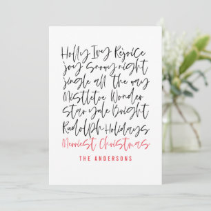 Modern handskriven typografi-Helgdag - foto