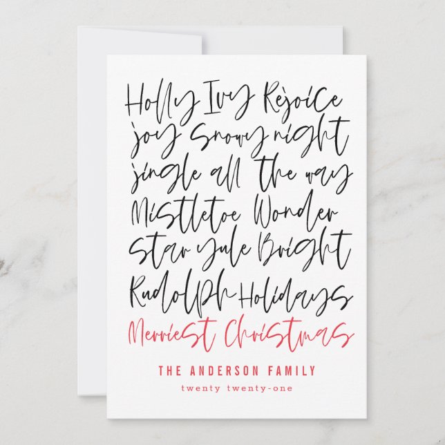 Modern handskriven typografi-Helgdag - foto (Framsida)