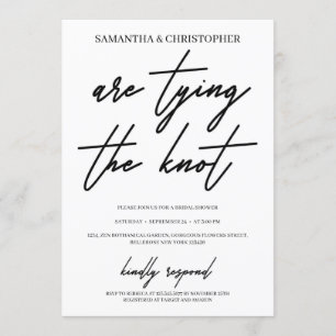 Modern handskriven typografieloptik inbjudningar