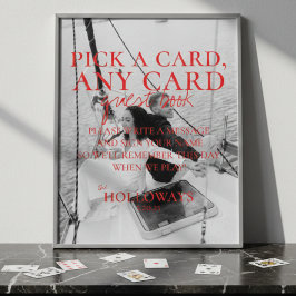 Modern handskriven uppspelningskortets gästskylt B Poster