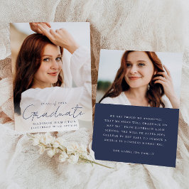 Modern handskrivet marint skript 2 Photo Studenten Meddelande