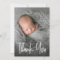 Modern handstil för anpassad baby shower -foto